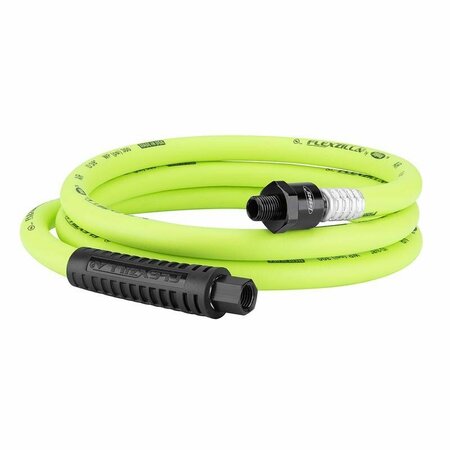 LEGACY Flexzilla 6 ft. L X 3/8 in. D Hybrid Polymer Air Hose 300 psi Zilla Green HFZ3806YW2B